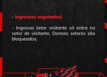 Vitória x Flamengo: ingressos para torcida visitante no Barradão estão esgotados